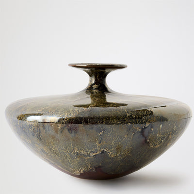 Global Views Reactive Green Tapered Neck Vase