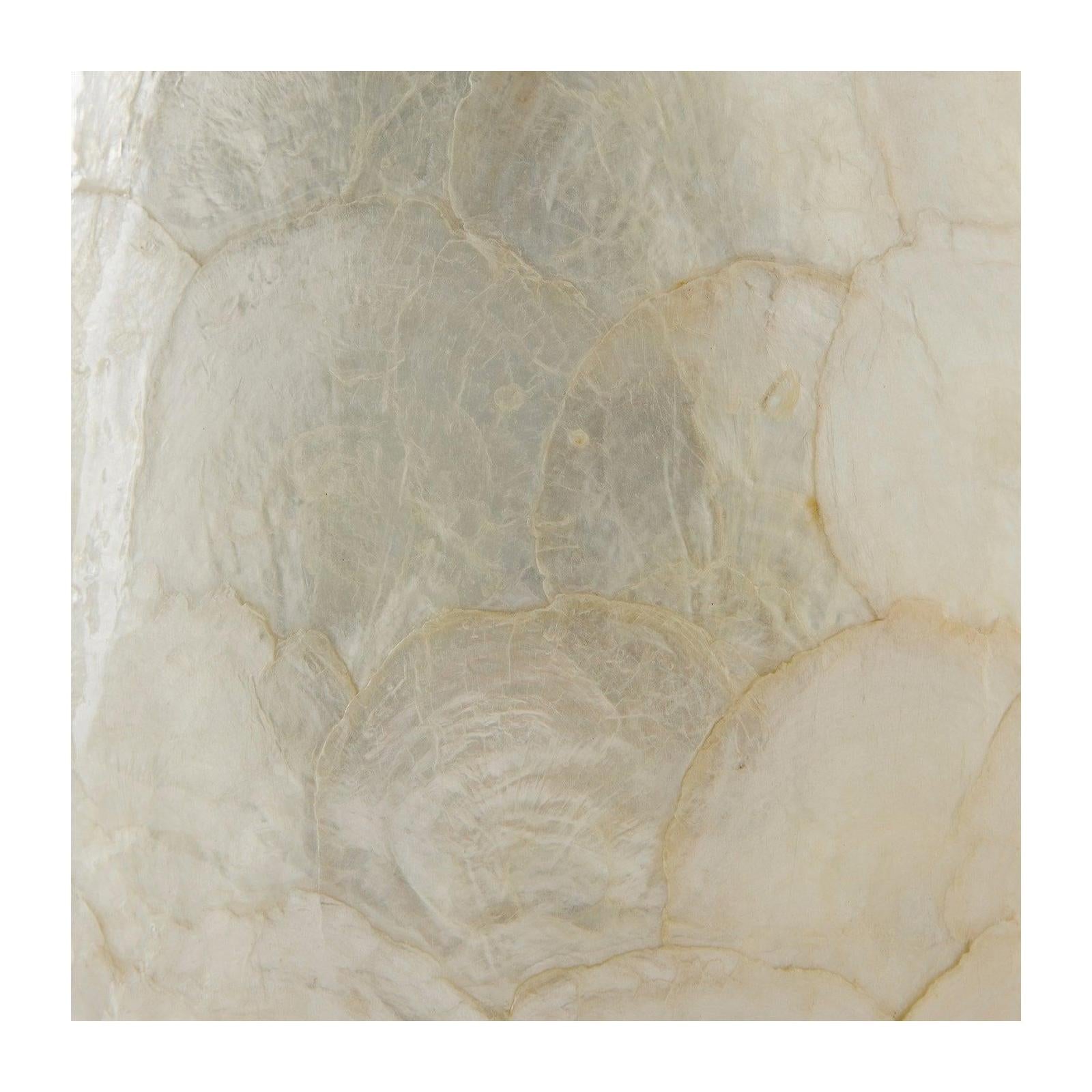 Global Views Gray Abalone Shell Scaled Lamp