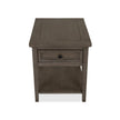 Magnussen Home Paxton Place Dovetail Grey Rectangular End Table