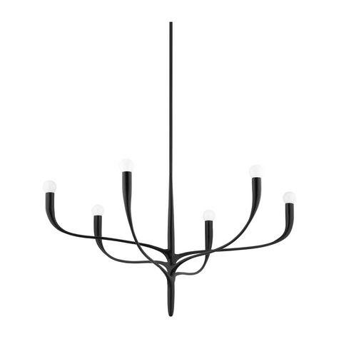 Hudson Valley Lighting Labra 6 Light 36.75 inch Chandelier Ceiling Light