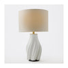 Global Views Matte White Vertical Wave Lamp