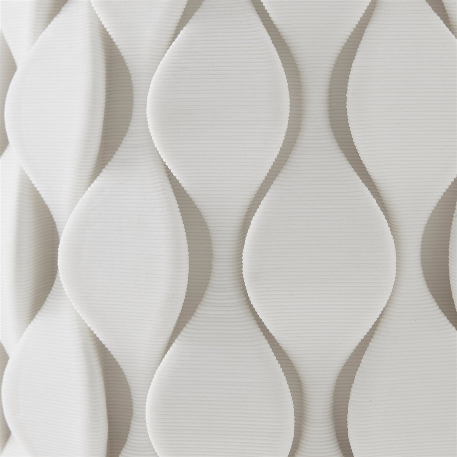 Global Views Matte White Pillowed Lamp