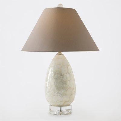 Global Views Gray Abalone Shell Scaled Lamp