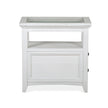 Magnussen Home Heron Cove Chalk White Chairside End Table