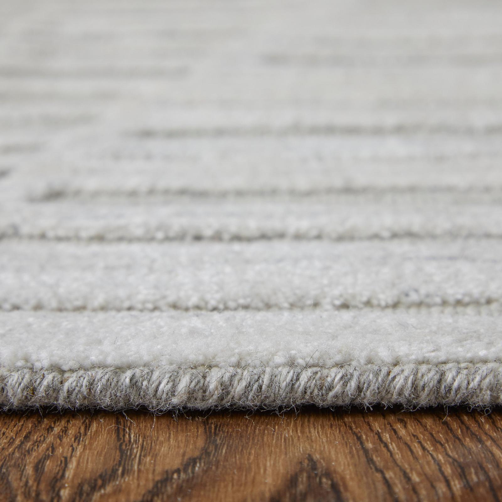 Feizy Elias 69FVF Modern Geometric Rug in Ivory/Tan