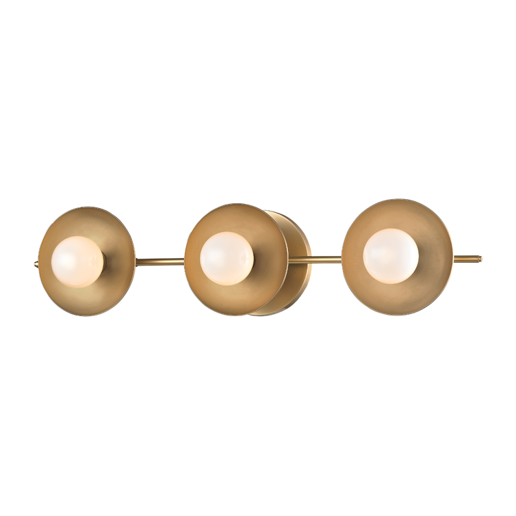 Hudson Valley Lighting Julien 3 Light 20 inch Aged Brass Bath and Vanity Wall Light