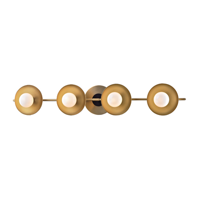Hudson Valley Lighting Julien 4 Light 26.75 inch Aged Brass Bath and Vanity Wall Light
