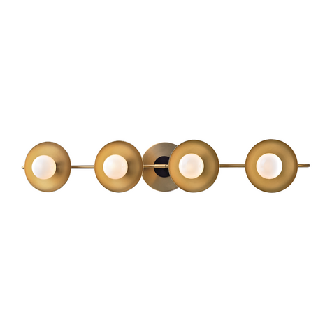Hudson Valley Lighting Julien 4 Light 26.75 inch Aged Brass Bath and Vanity Wall Light
