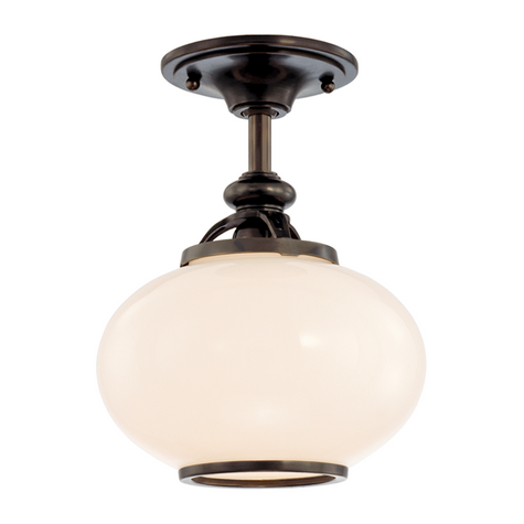 Hudson Valley Lighting Canton 1 Light 9 inch Old Bronze Semi Flush Ceiling Light