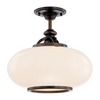 Hudson Valley Lighting Canton 1 Light 15 inch Old Bronze Semi Flush Ceiling Light