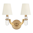 Hudson Valley Lighting Dayton 2 Light 13.5 inch Aged Brass Wall Sconce Wall Light
