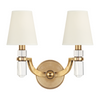Hudson Valley Lighting Dayton 2 Light 13.5 inch Aged Brass Wall Sconce Wall Light