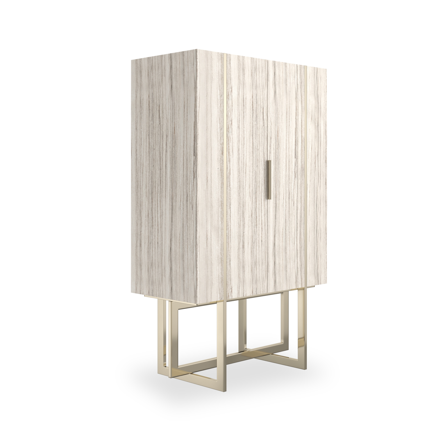 Caracole Classic Wish You Were Here Bar Cabinet