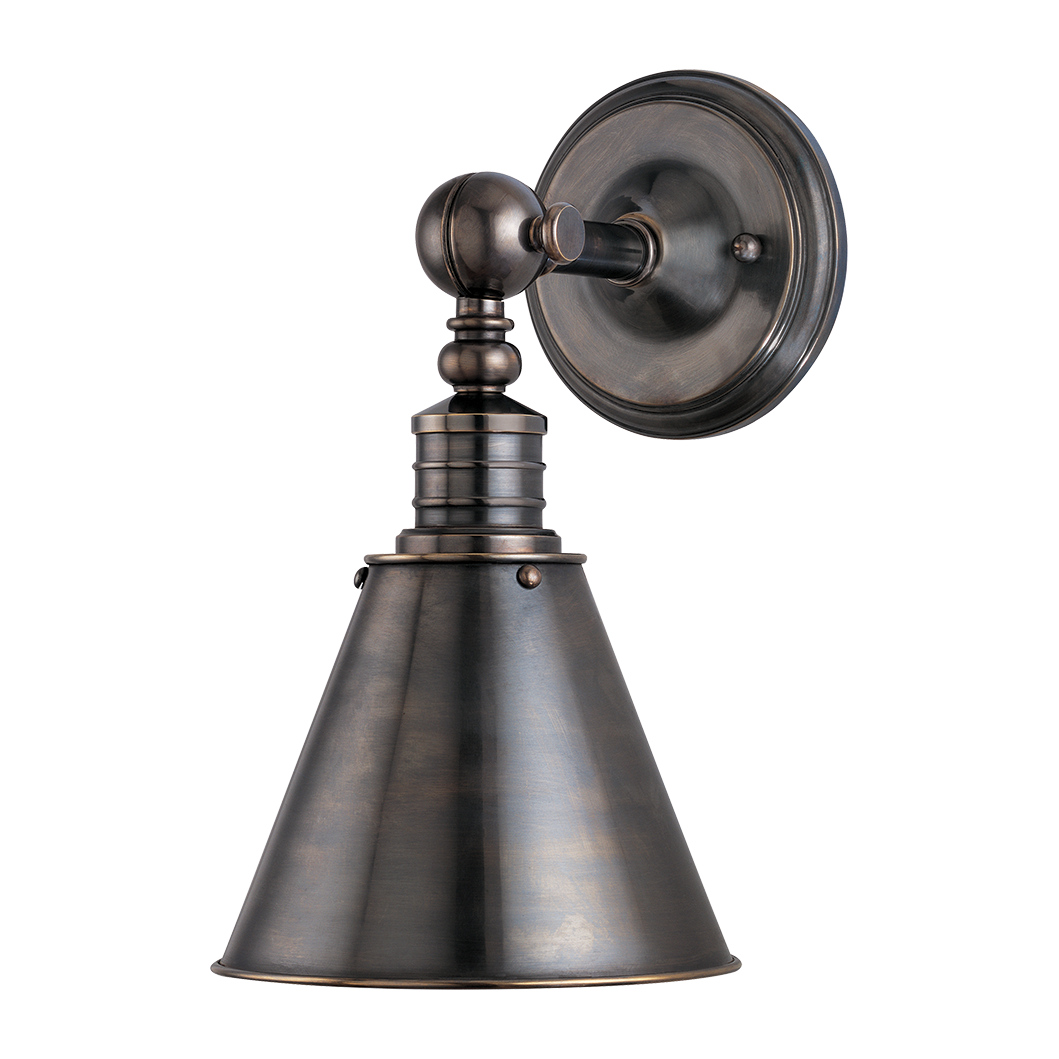 Hudson Valley Lighting Darien 1 Light 8 inch Distressed Bronze Wall Sconce Wall Light