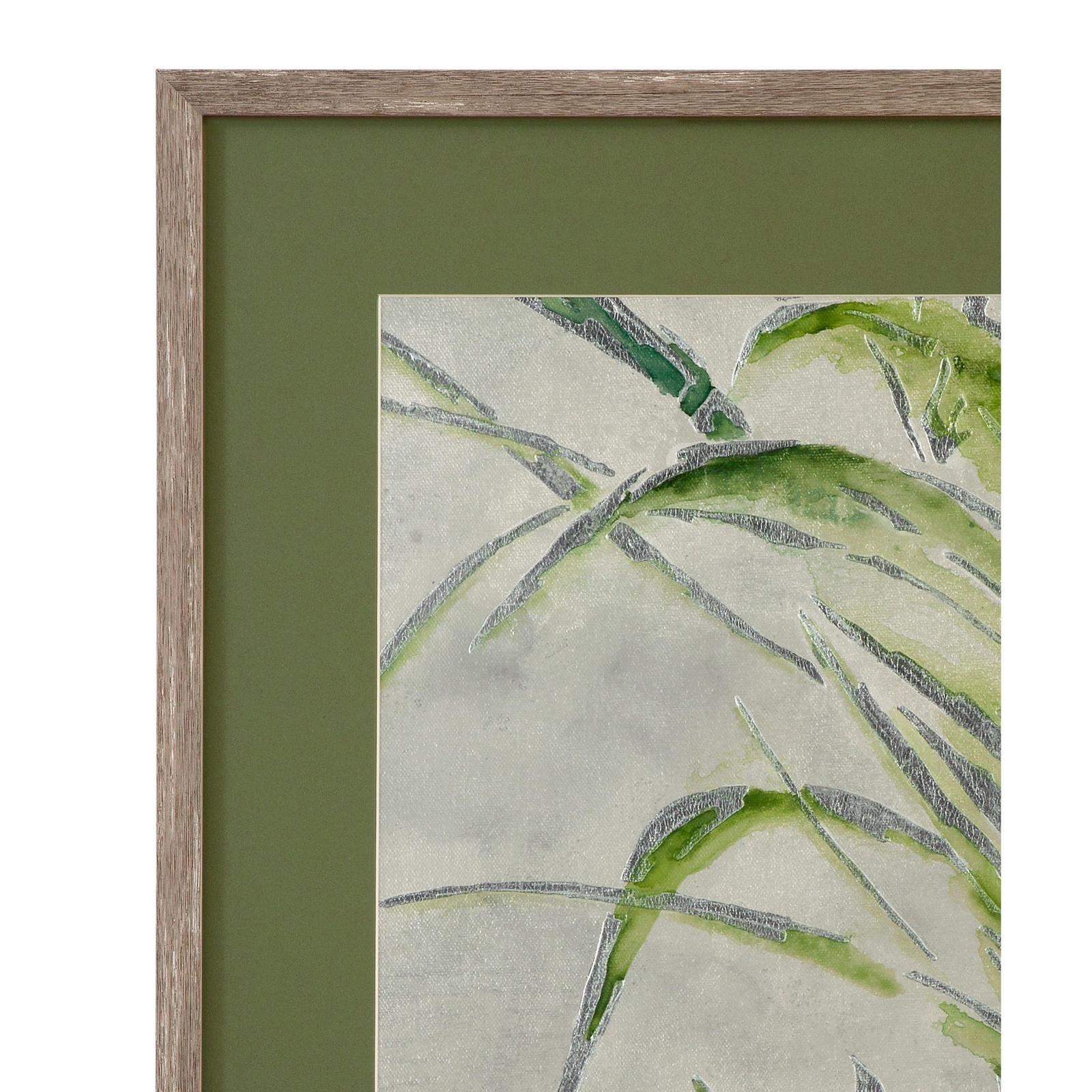 Bassett Mirror Green Palm Framed Print - Set of 2