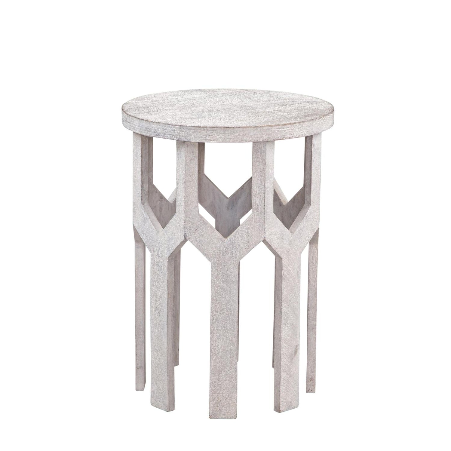 BMC Lloyd White Accent Table