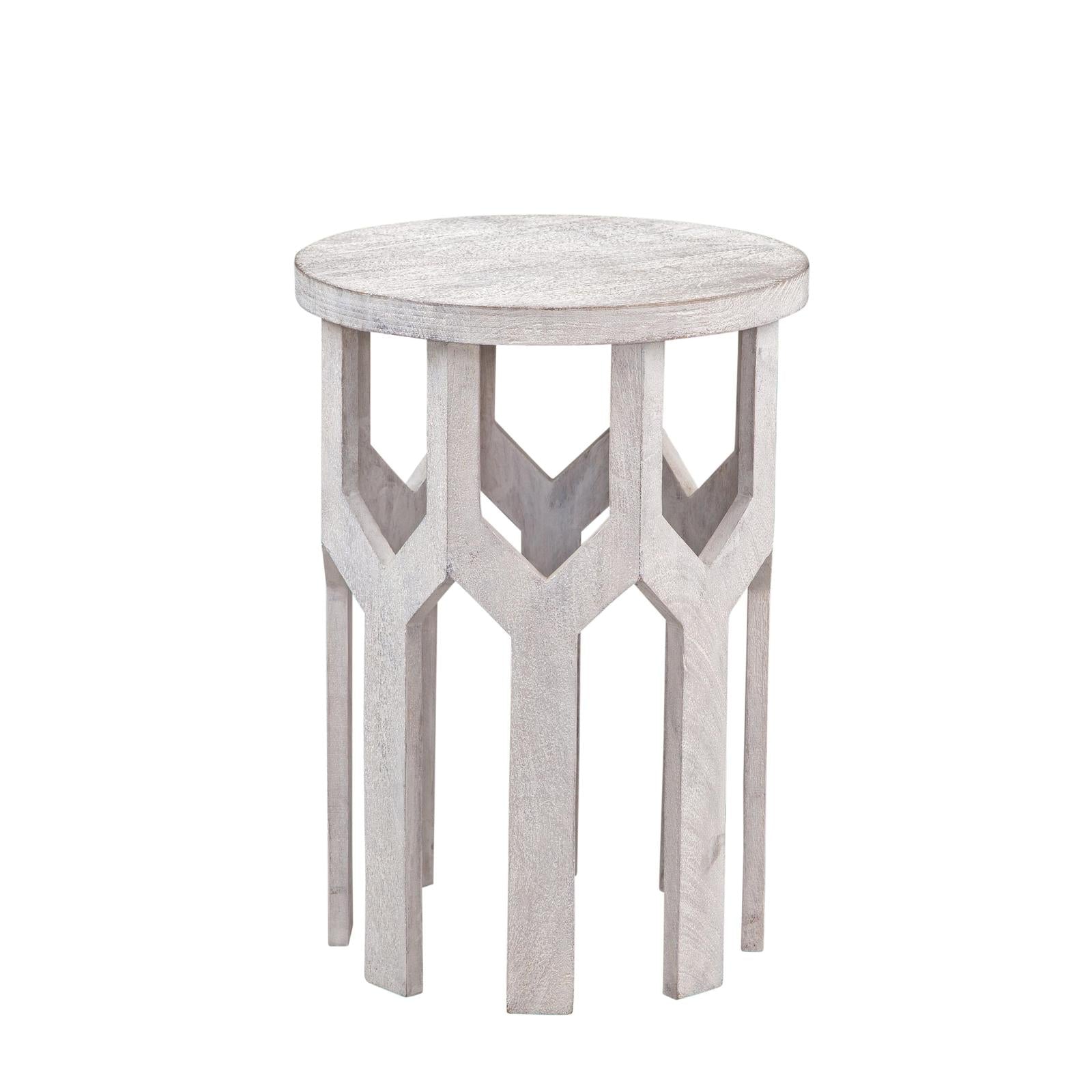 BMC Lloyd White Accent Table
