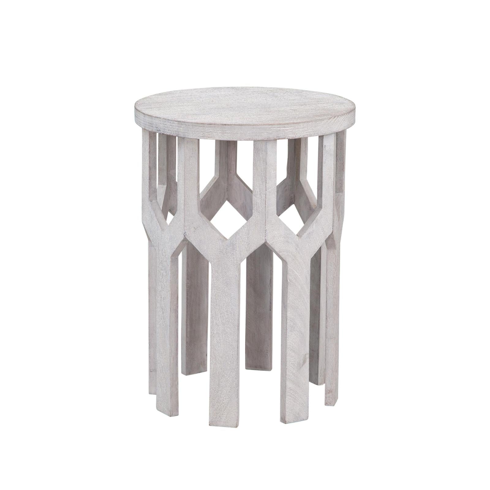 BMC Lloyd White Accent Table