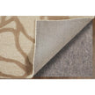 Feizy Kimball 8A32F Transitional Abstract Rug in Ivory/Brown/Tan