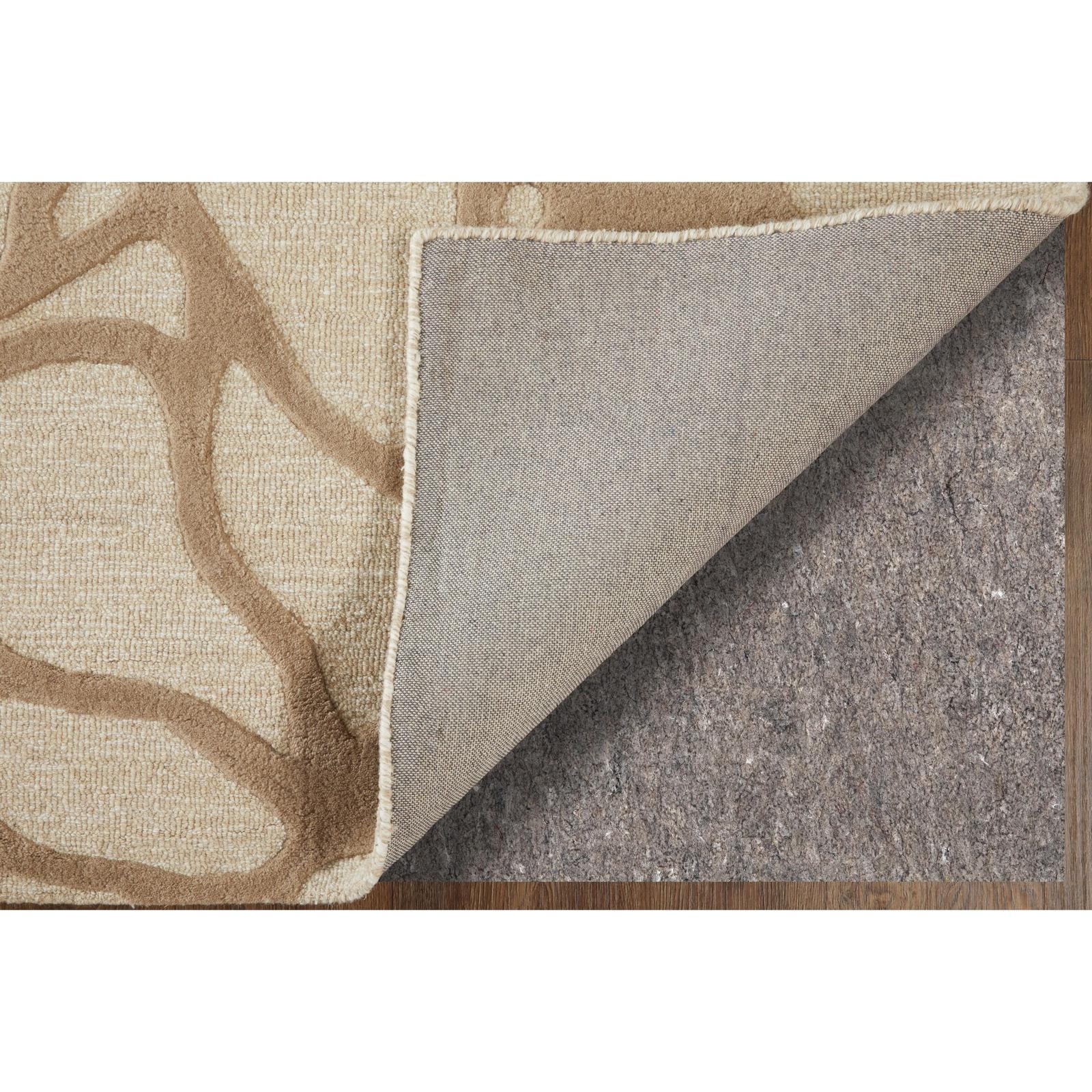 Feizy Kimball 8A32F Transitional Abstract Rug in Ivory/Brown/Tan
