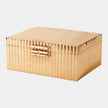 Global Views Corrugated Bamboo Box