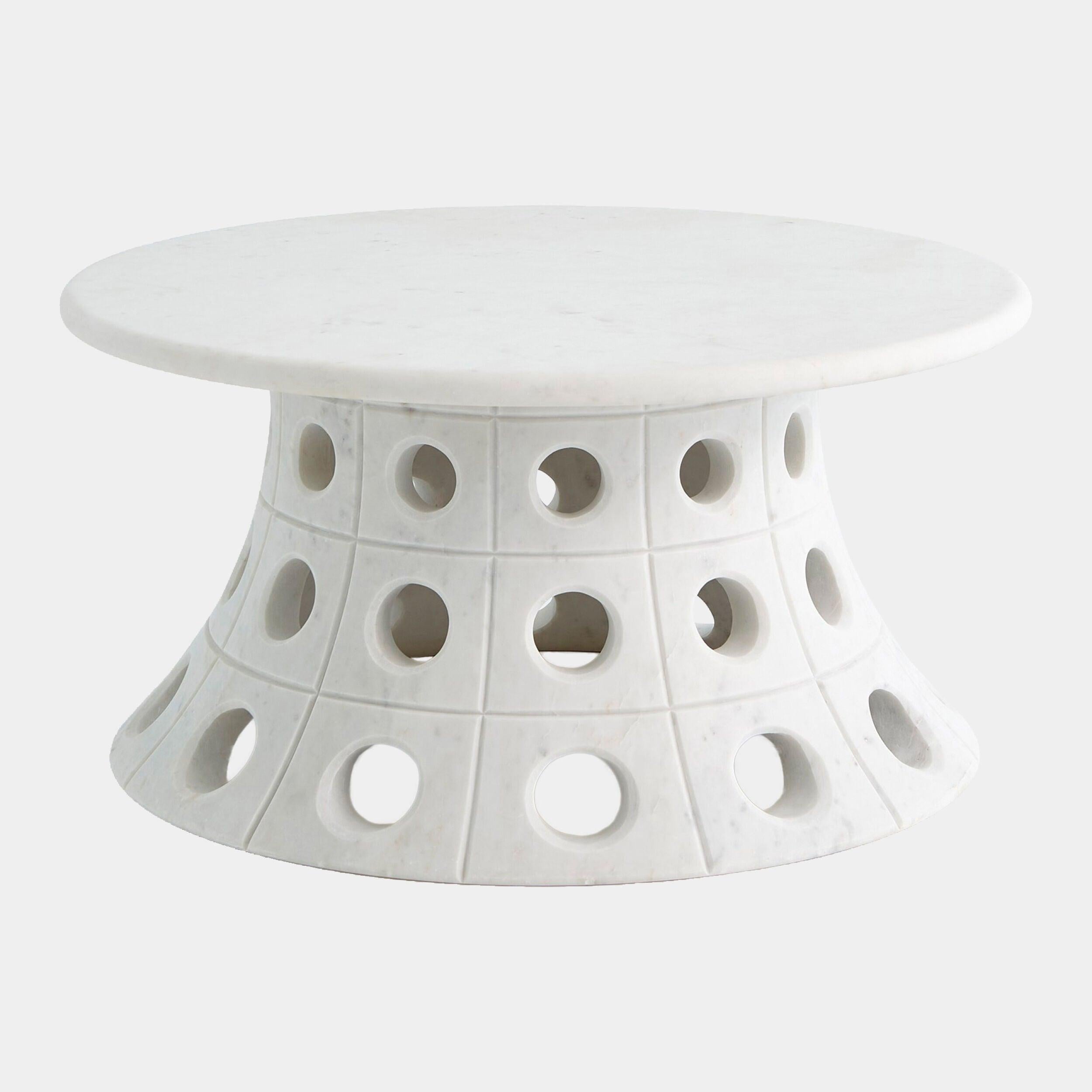 Global Views Taper Circle Cocktail Table Clearance