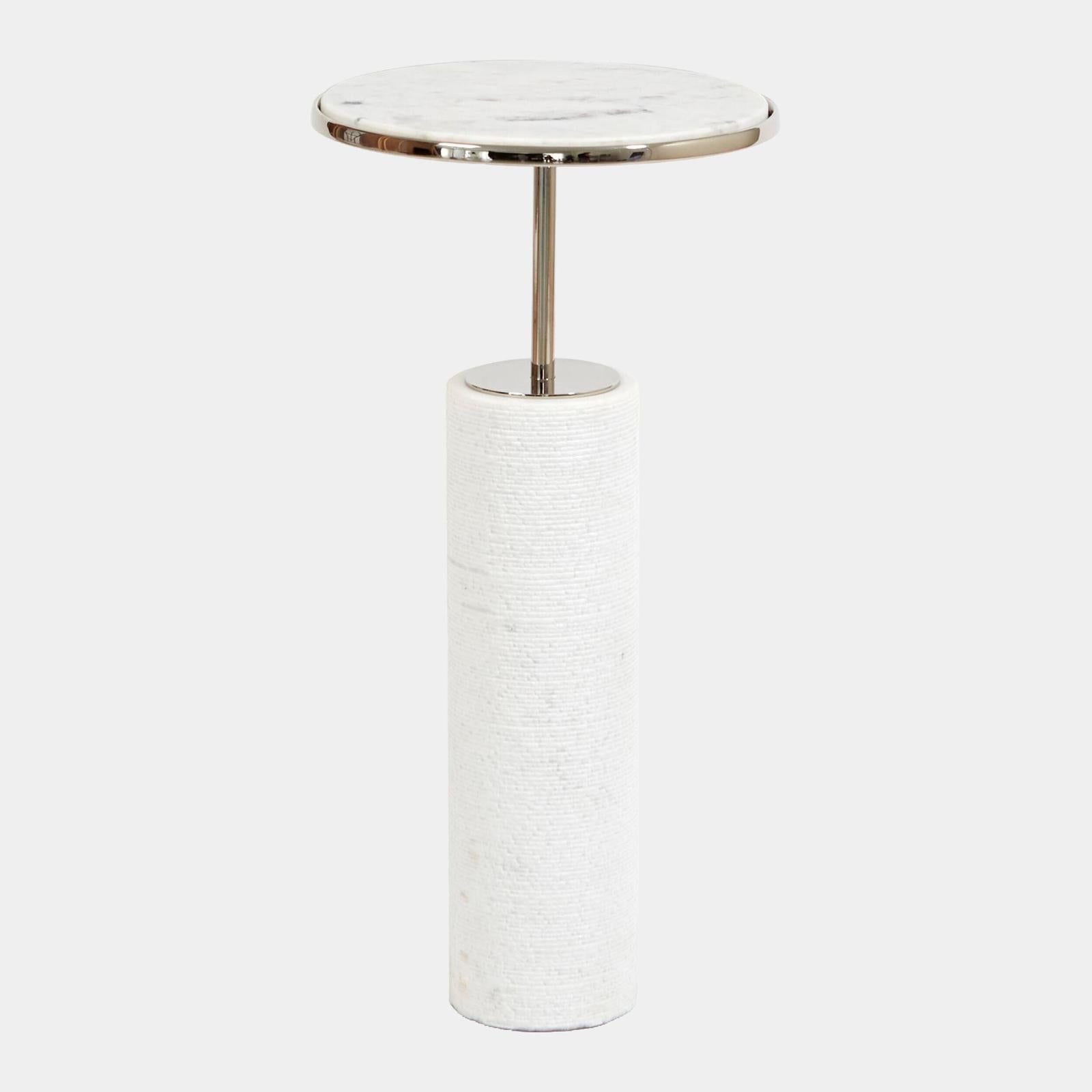 Global Views Nickel Cored Marble Table