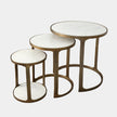 Global Views Bronte Marble Top Nesting Tables Set