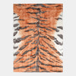 Global Views Orange Tiger Stripe Rug Clearance