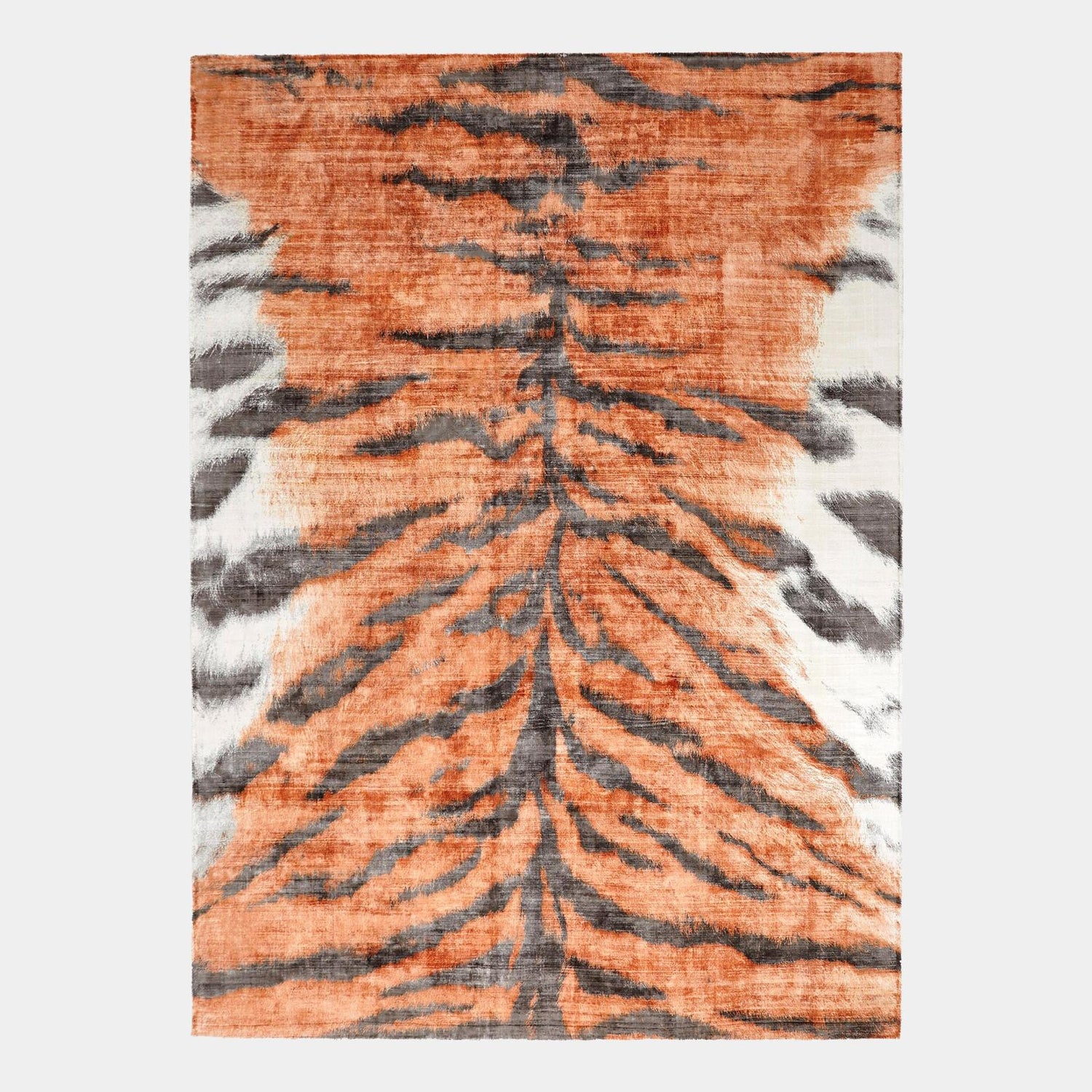 Global Views Orange Tiger Stripe Rug Clearance