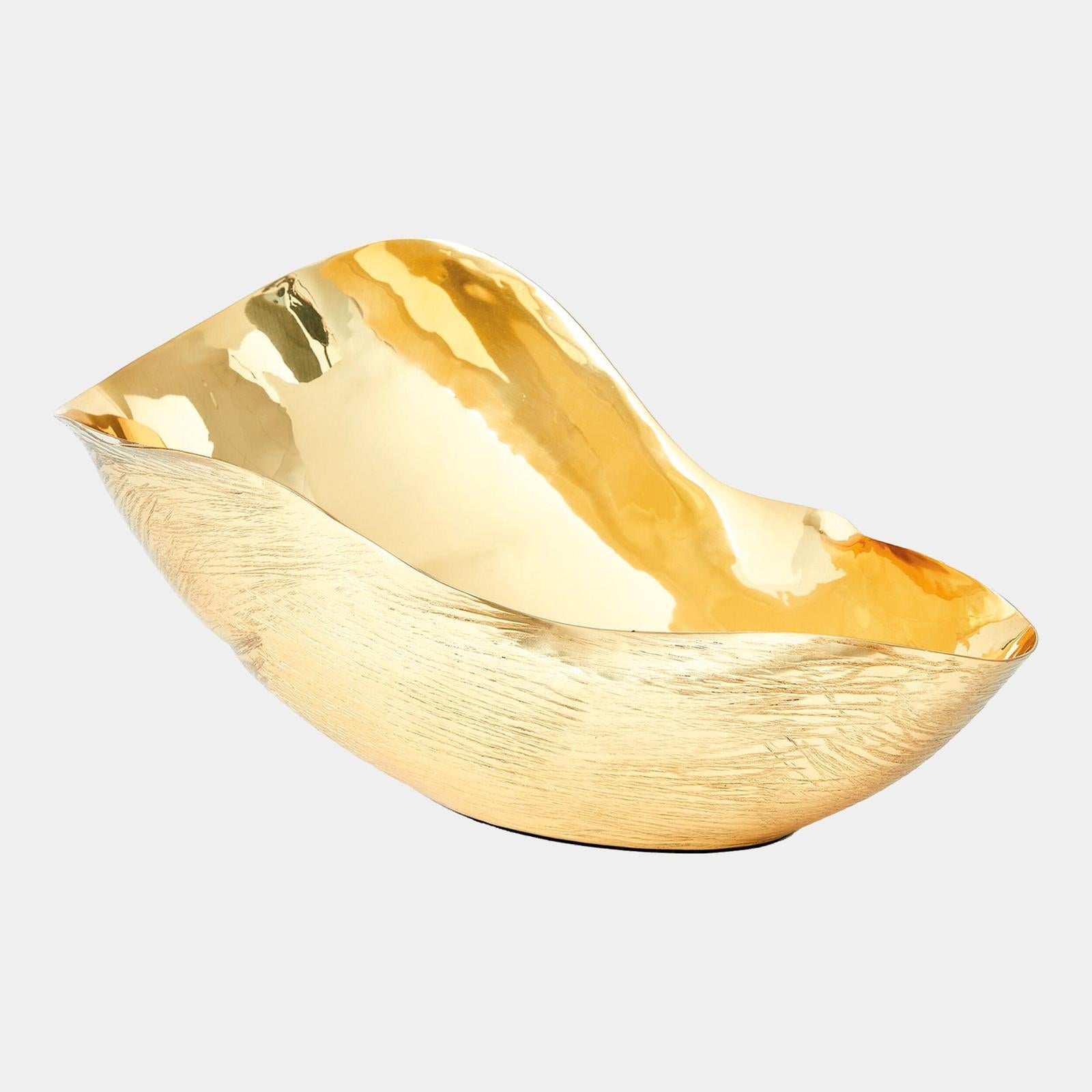 Global Views Brass Free Form Bowl