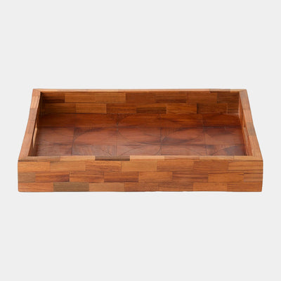 Global Views Willamette Quartered Wood Tray Clearance