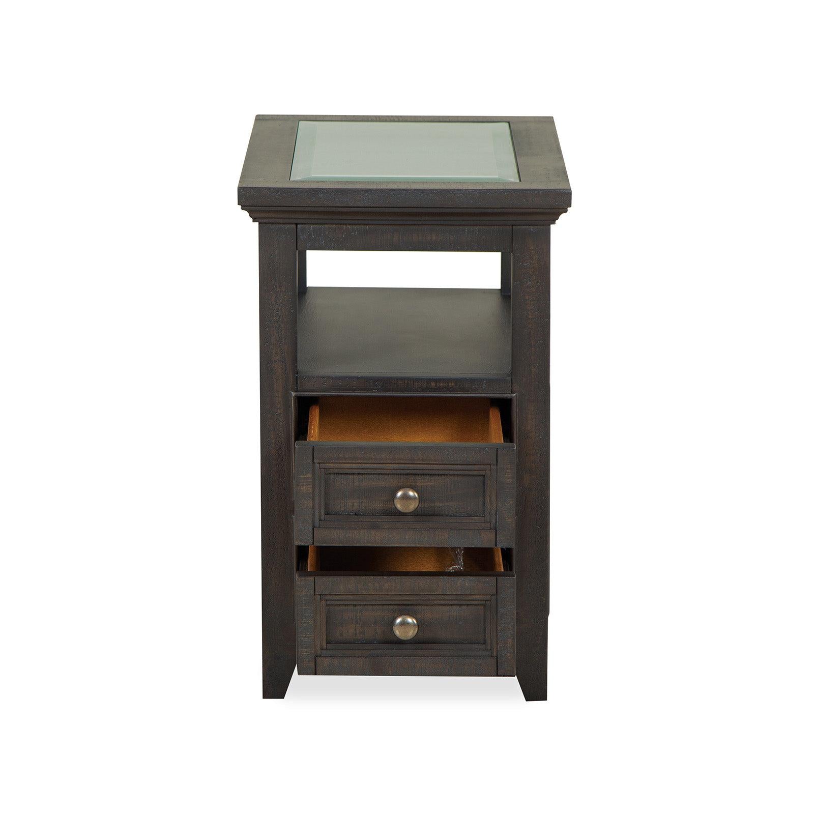 Magnussen Home Westley Falls Graphite Chairside End Table