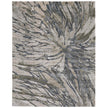 Feizy Skyview 39Q8F Modern Abstract Rug in Gray/Green/Ivory