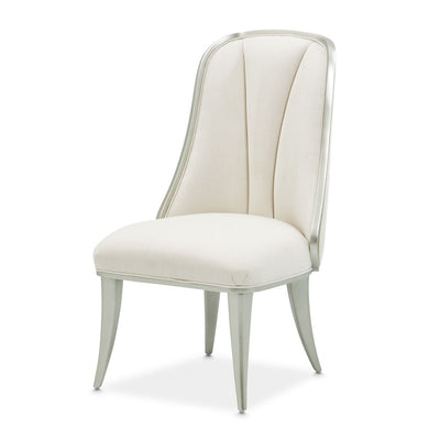 Michael Amini Penthouse Ash Gray Dining Side Chair - Set of 2