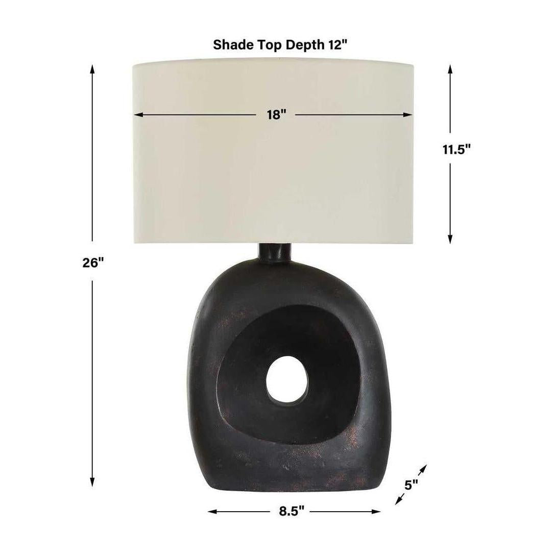Uttermost Peephole Outdoor Bronze Table Lamp