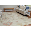 Feizy Grafton 69FLF Transitional Floral & Botanical Rug in Ivory/Orange/Gray