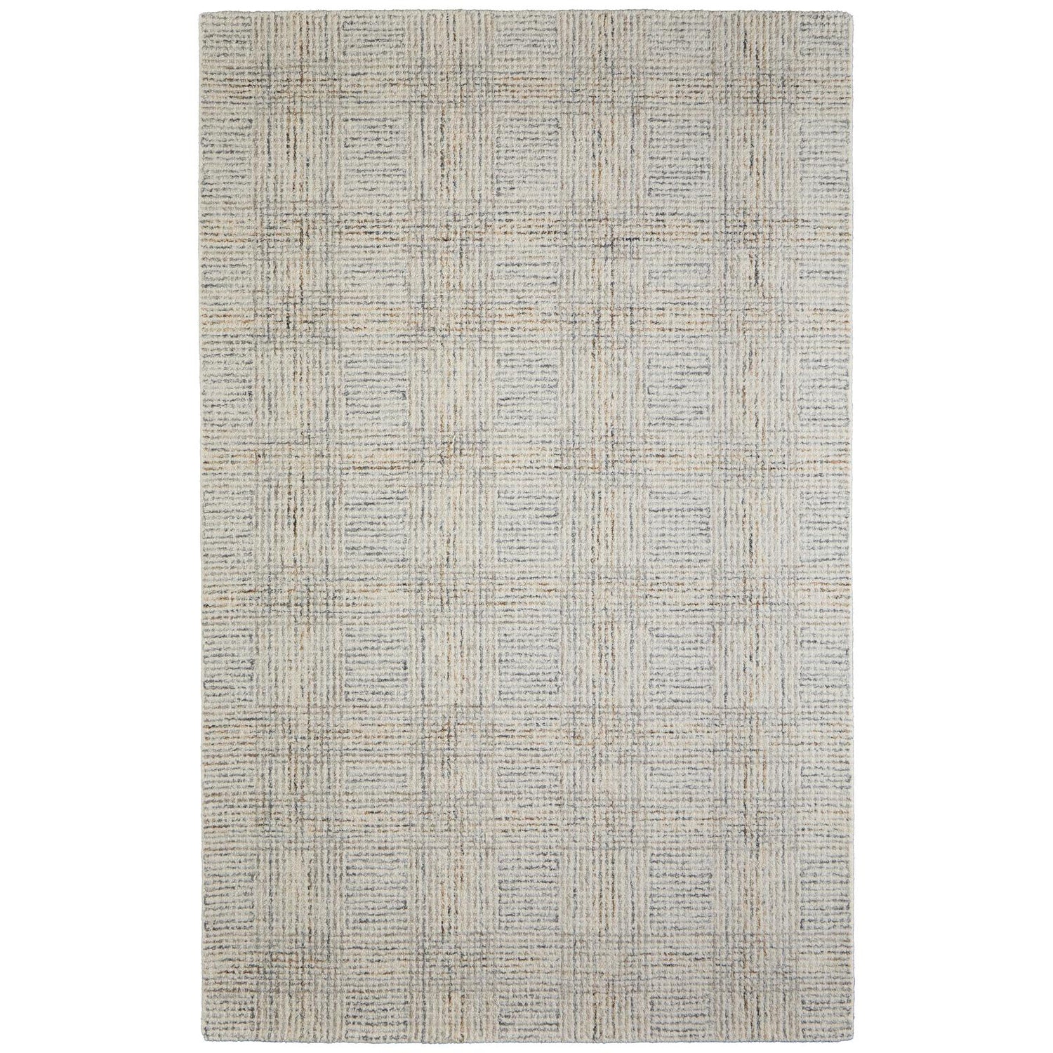 Feizy Belfort 8668F Transitional Geometric Rug in Ivory/Gray/Tan