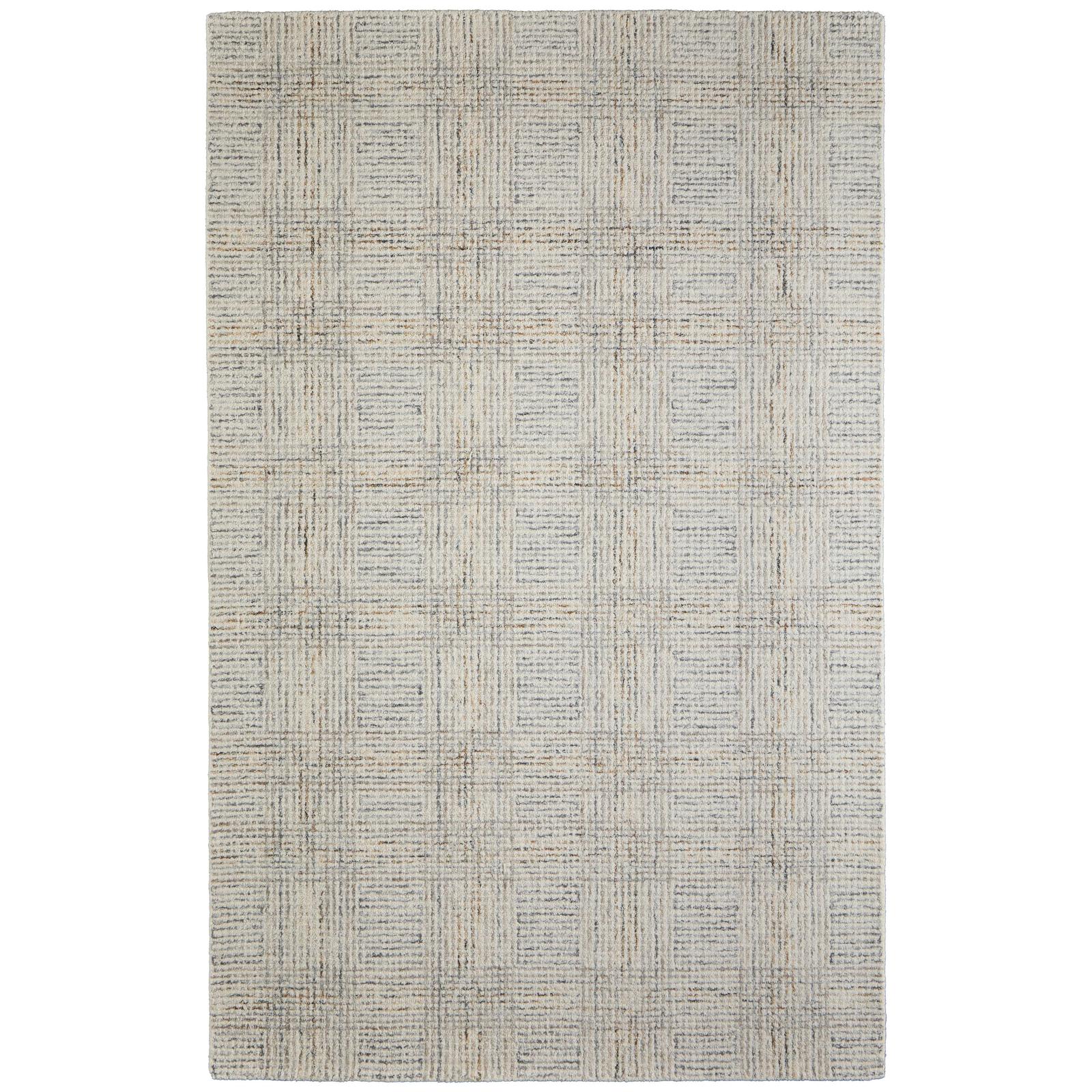 Feizy Belfort 8668F Transitional Geometric Rug in Ivory/Gray/Tan