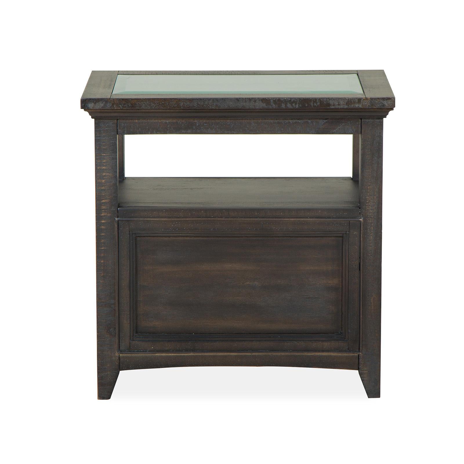 Magnussen Home Westley Falls Graphite Chairside End Table