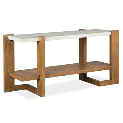 Magnussen Home Carrington Honey Wheat Rectangular Sofa Table