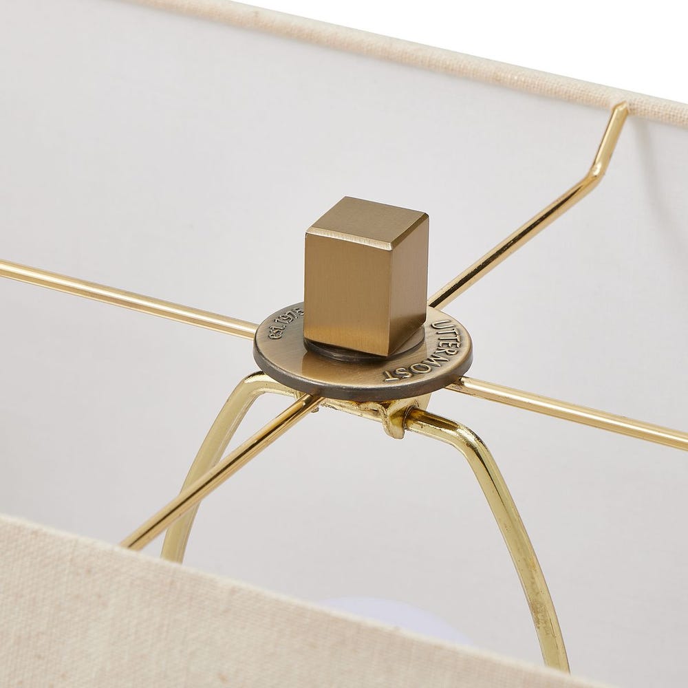 Uttermost Warrick Modern Travertine Table Lamp