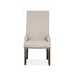 Magnussen Home Bellamy Peppercorn Upholstered Host Chair Set of 2