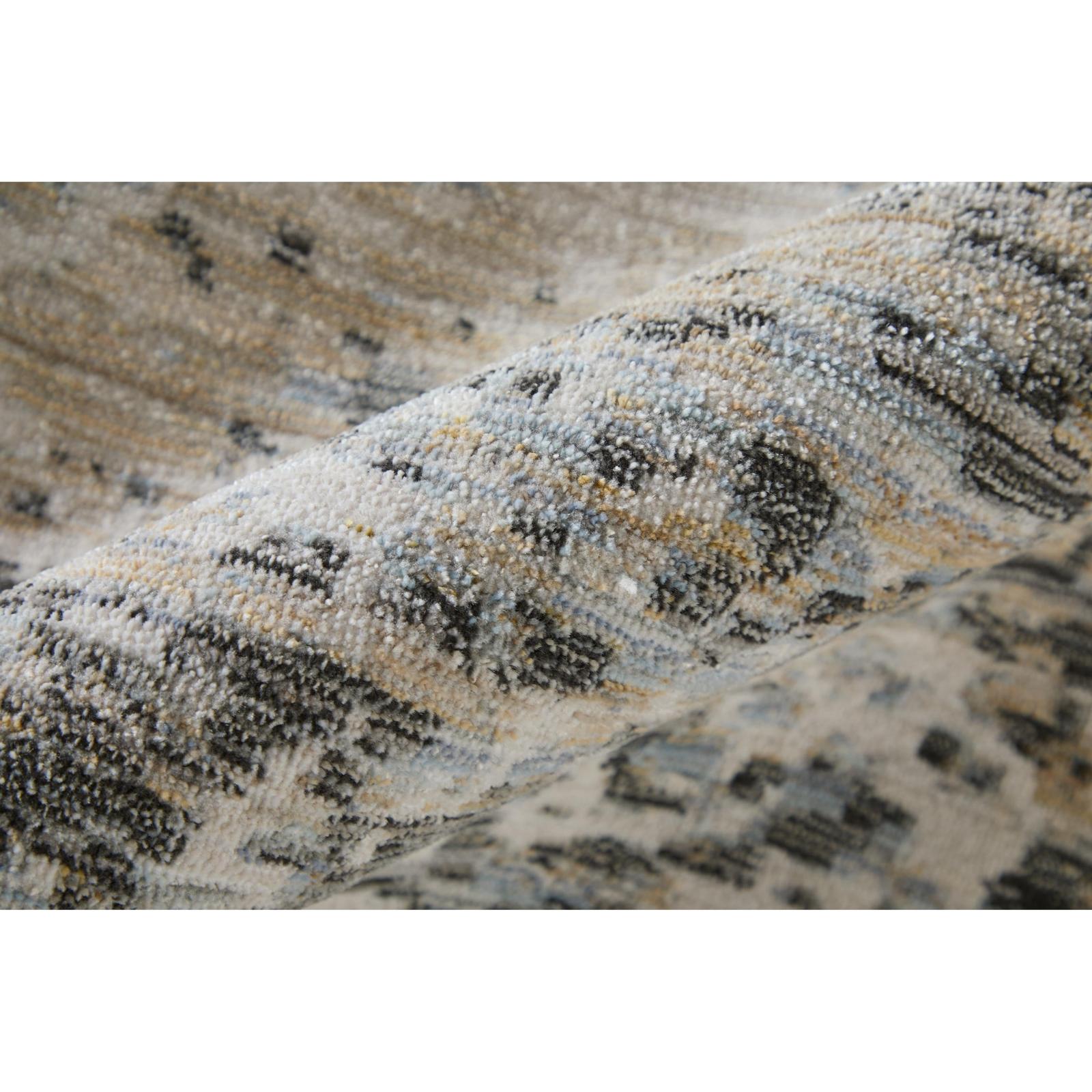 Feizy Greenwich 39U6F Modern Abstract, Ivory/Tan/Blue, Rug