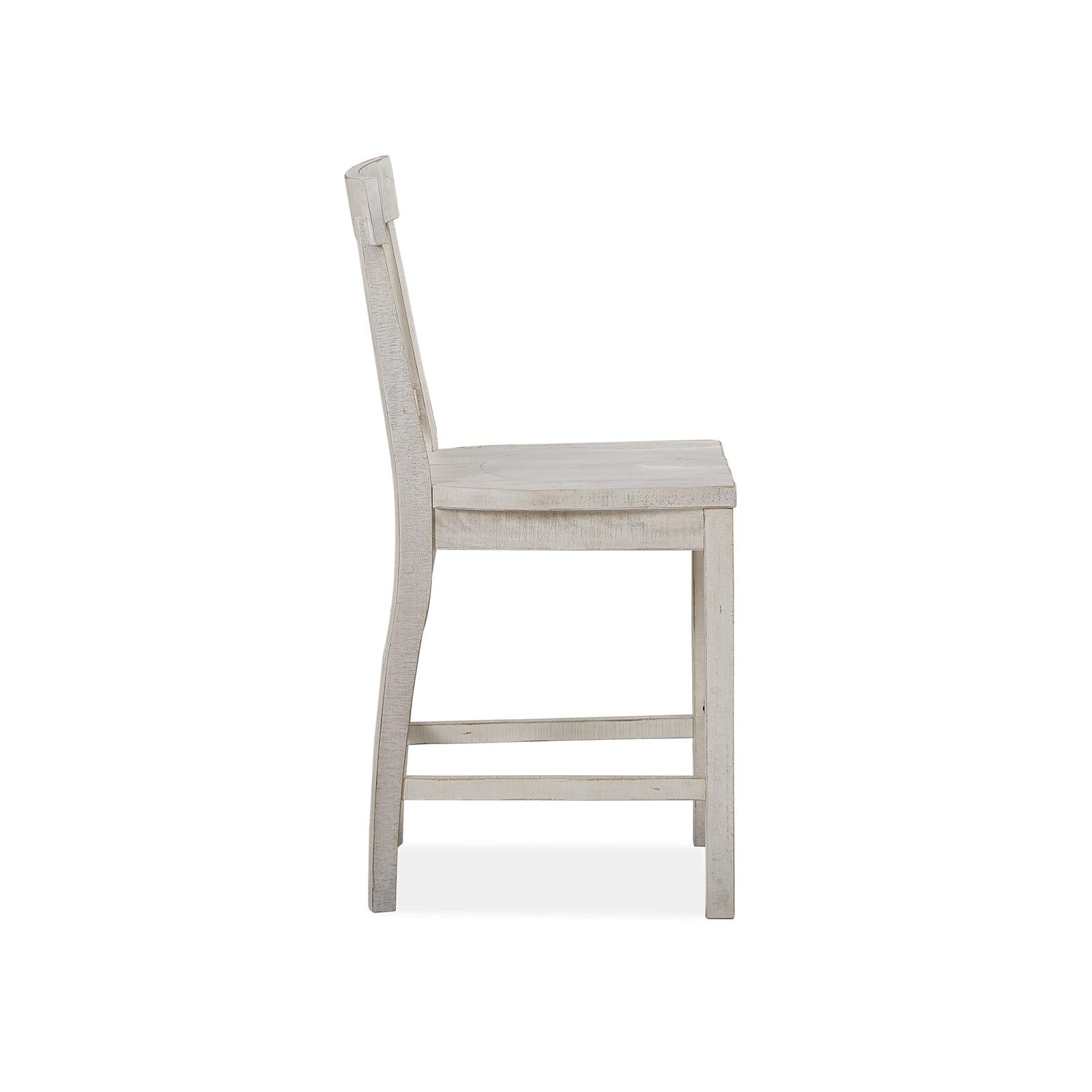 Magnussen Home Bronwyn Alabaster Counter Chair Set of 2
