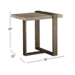 Magnussen Home Wiltshire Sea Shell Rectangular End Table