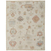 Feizy Grafton 69FLF Transitional Floral & Botanical Rug in Ivory/Orange/Gray