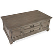 Magnussen Home Lancaster Dovetail Grey Lift Top Storage Cocktail Table With Casters