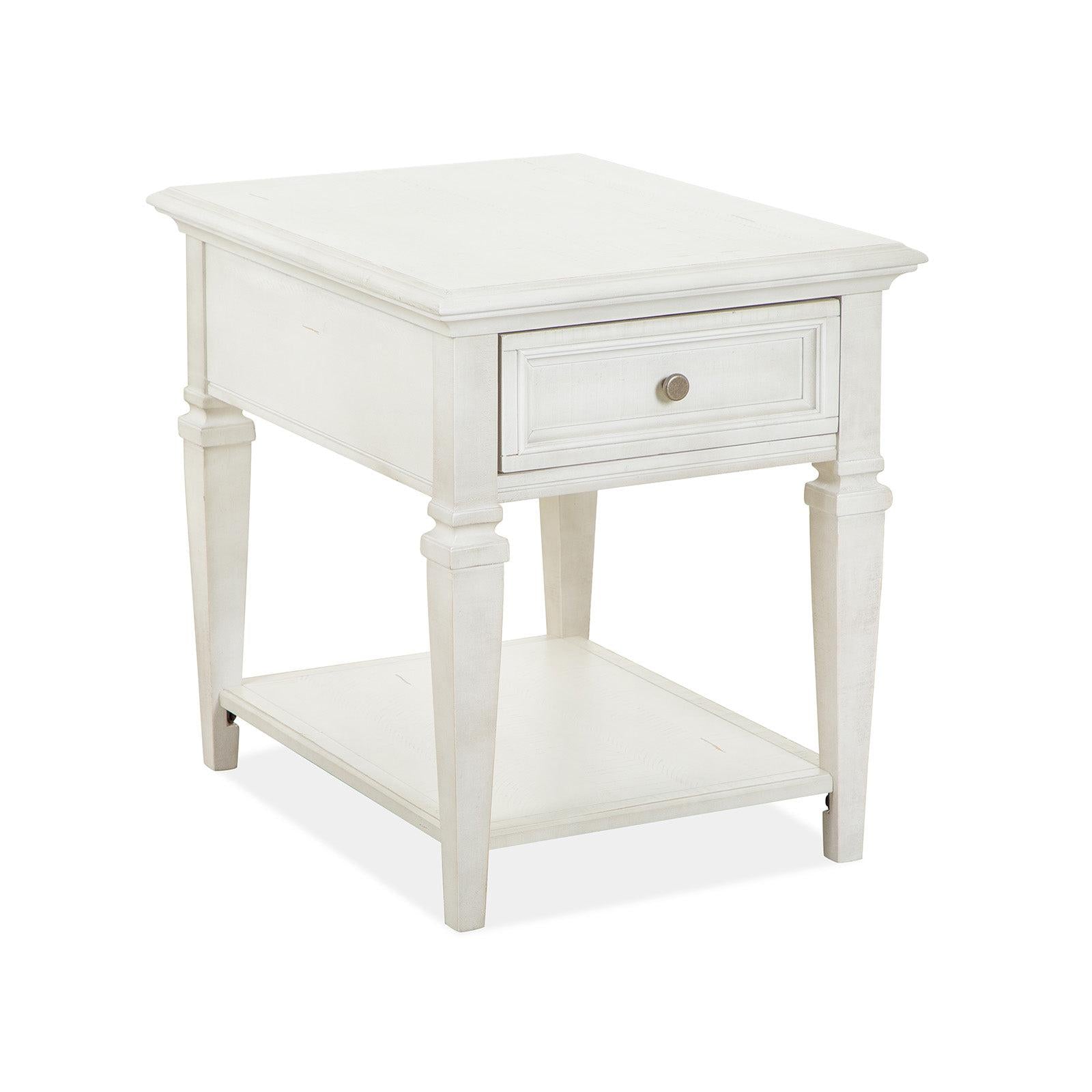 Magnussen Home Newport Alabaster End Table
