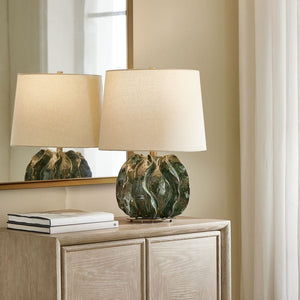 Uttermost Guinevere Deep Green Table Lamp
